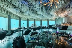 马尔代夫炫酷的水下餐厅设计